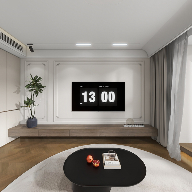 軽いフランスのモダンリビングルームアークデザインキャビネット