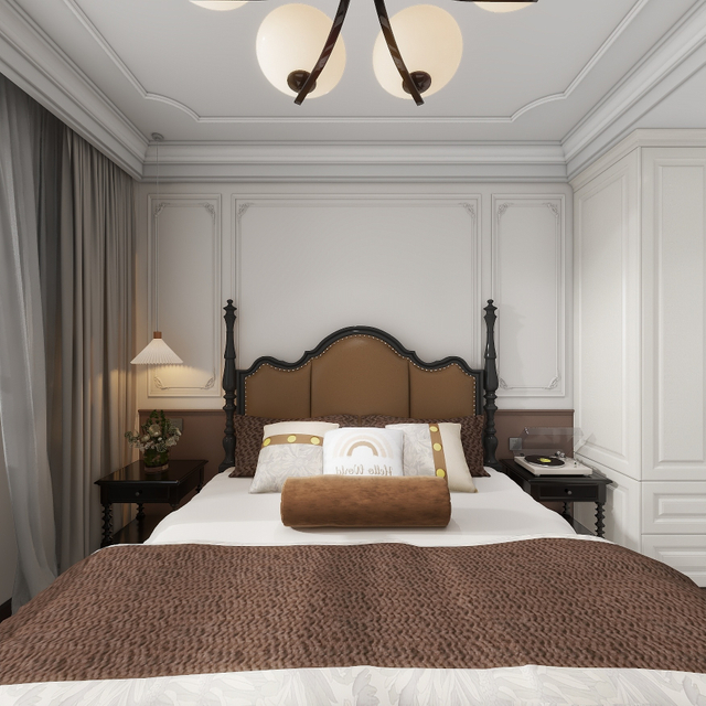 クラシックダークスタイルの収納スペースワードローブ